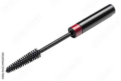 Double-Ended Mascara Wand Spoolie Brush - Dual Comb Curler Tool for Lashes Brows Black Handle