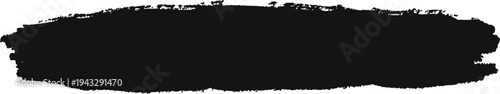 black paint brush stroke grunge banner rough ink smear abstract texture design element