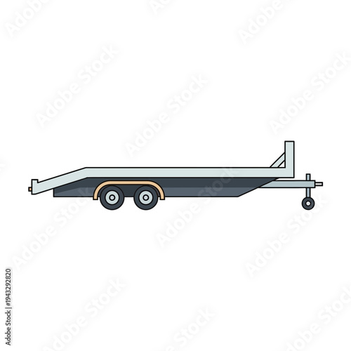 Modern Flatbed Trailer Design For Heavy Load Transport Solutions