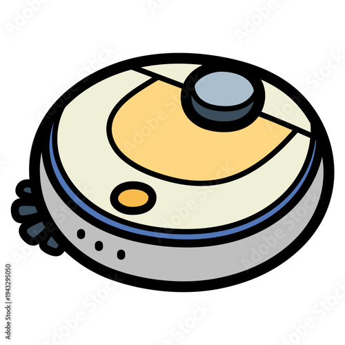 robot vacuum illustration