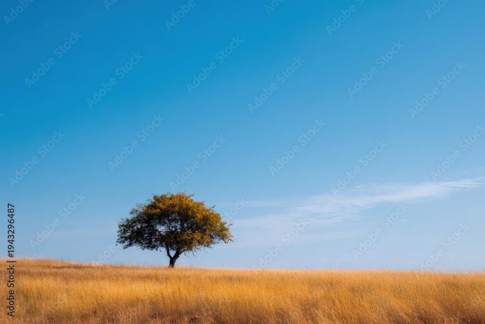 Fototapeta premium Sunrise over a lush meadow with willow trees and a slow river bathing in soft morning light and long grasses at dawn