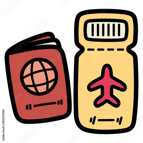 boarding pass illustration