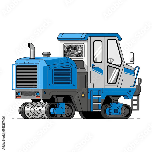 Modern Industrial Tracked Machine For Construction Or Maintenance Operations