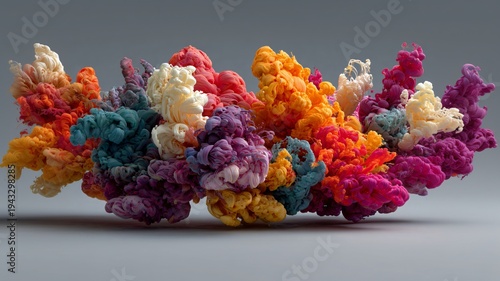 Eine Wolke aus vielen verschiedenen Farben.