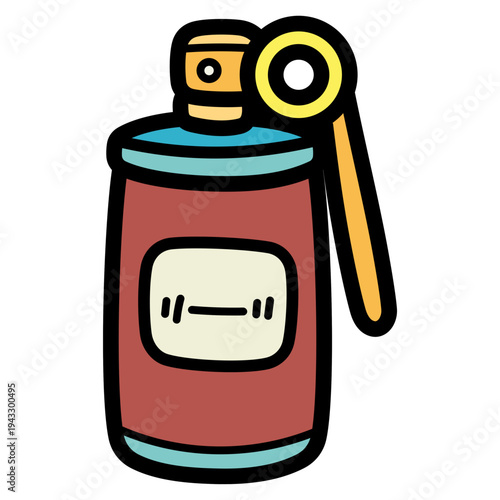 smoke grenade illustration