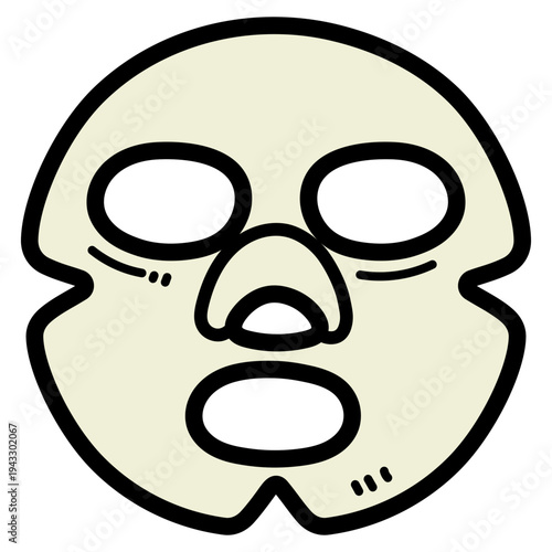 facial mask illustration