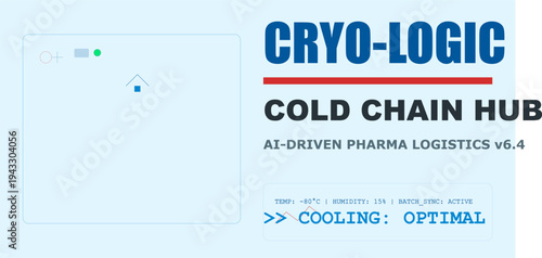 AI-powered pharmaceutical cold chain hub ensures optimal cryogenic logistics with real-time temperature monitoring technology.