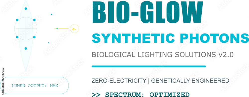Obraz premium Bio-Glow: Innovative Synthetic Photons for Sustainable Biological Lighting Solutions and Energy Efficient Future Technology.