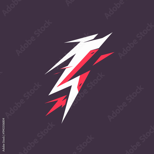 Abstract geometric design with sharp angles and dynamic composition