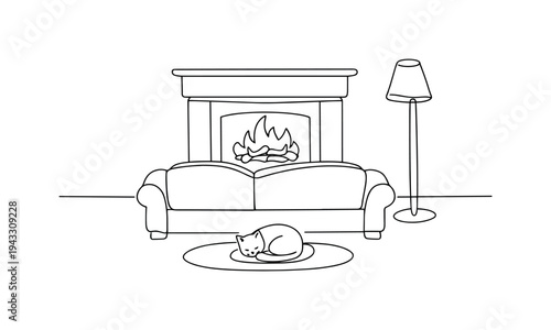 Person curled up in a cushioned armchair reading an open book, soft throw blanket draped over the armrest, small side table with