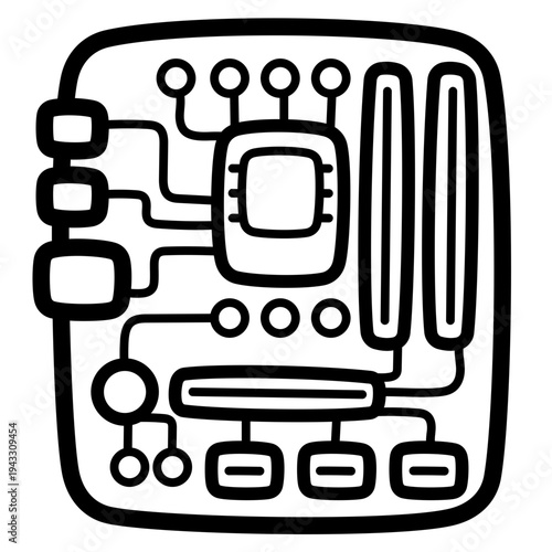 mainboard illustration