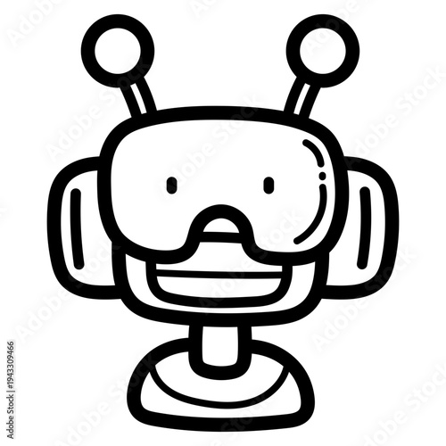 robot head illustration