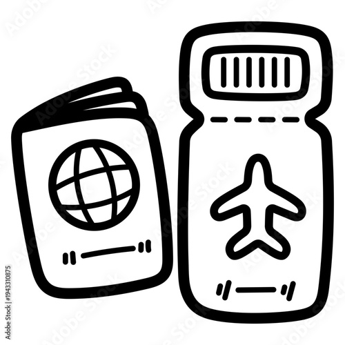 boarding pass illustration