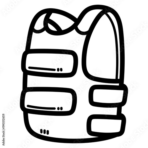 bulletproof vest illustration