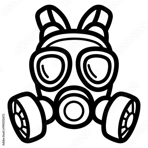 gas mask illustration