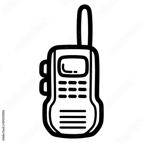 walkie talkie illustration