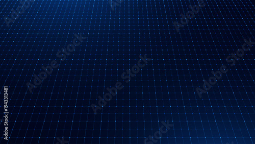Grid for Virtual Technology Futuristic User Interface HUD. Dark Blueprint Grid. Sci-Fi Squares Mosaic Digital Tech VR Backdrop. Vector Background.
