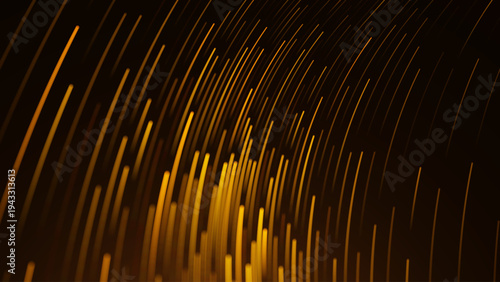 Magic Golden Lines Dance In Fluid Patterns. Ideal For Luxury Brands Seeking Eye-Catching Visual Elements.