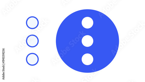 Vertical Dot Menu Navigation Symbol For Application Interface Options Control And Settings Access Color Icon