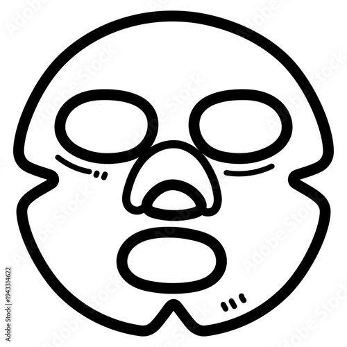facial mask illustration