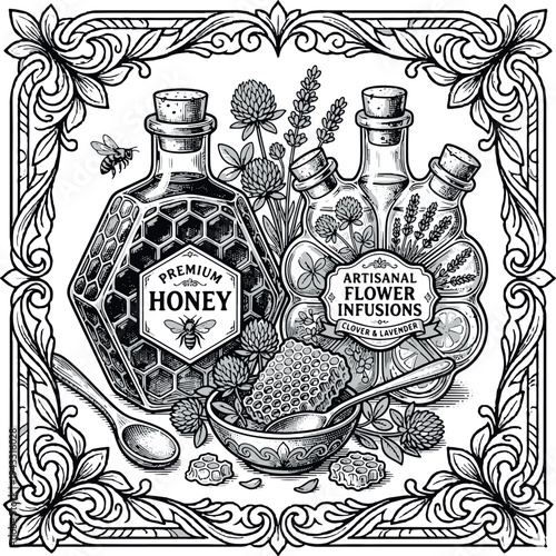 Honey Bottle Clip Art