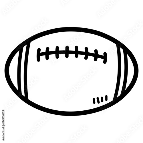 rugby ball illustration