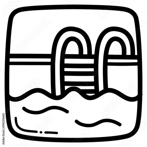 swimming pool illustration