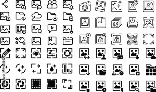 Set of 40 social media icons vector