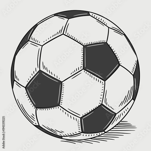 Soccer ball vector illustration isolated on white background