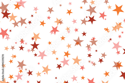 Bright Color stars confetti background. Splash effect banner. Vector abstract illustration with blurred drops of rain for wallpaper, wrapping paper, backdrop, poster, decorative designs.