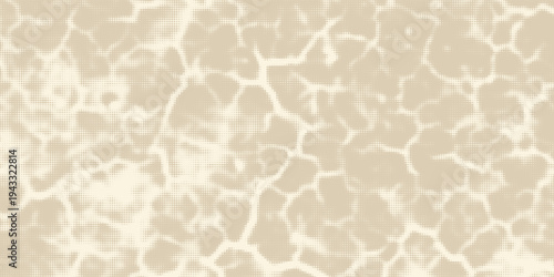 Ecru gradient with texture of eggshell. Pastel light beige background, modern dotted vector design, paper texture.
