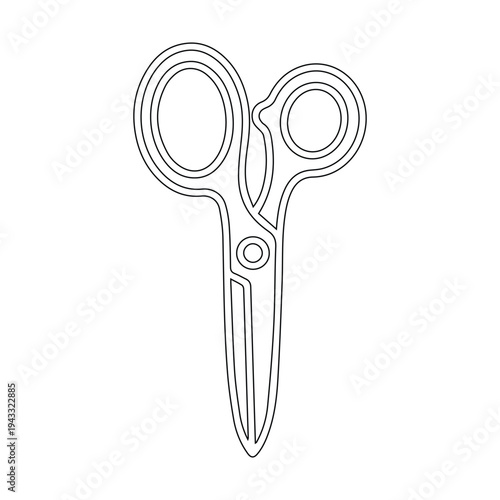 A pair of scissors with a minimalistic design