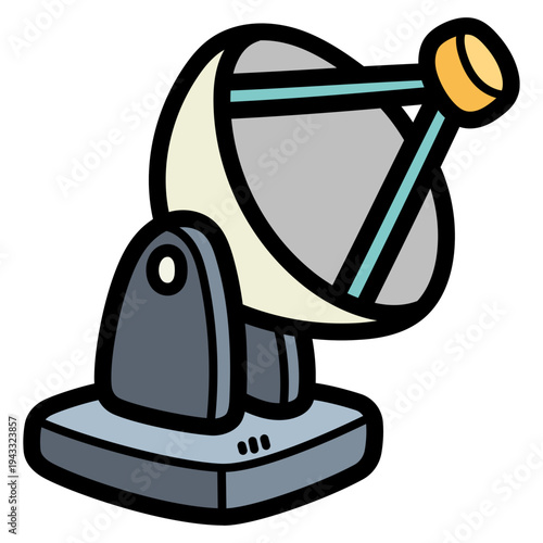 satellite dishes illustration