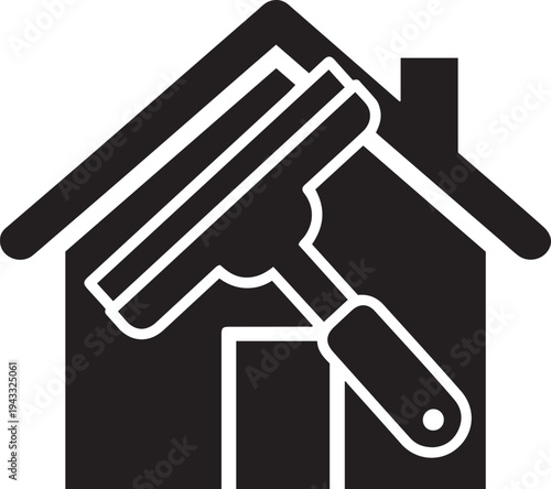 Caulking Gun Applying Sealant to Corner Gap Close-up Stock Icon