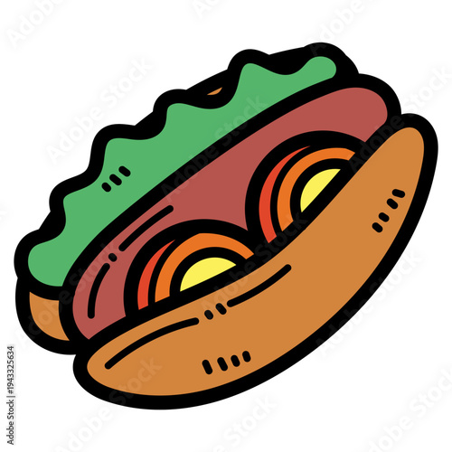 hot dog illustration