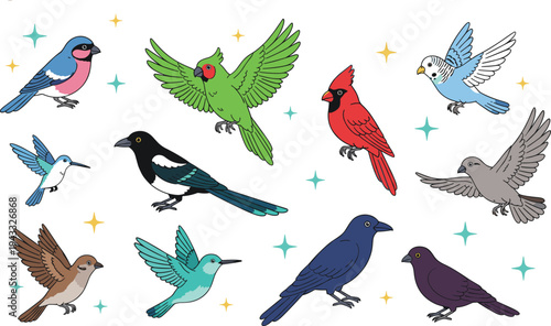 Colorful sports and fitness icon set featuring dumbbells kettlebells basketballs and stopwatches for gym branding and athletic designs.