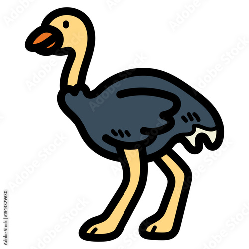 ostrich illustration