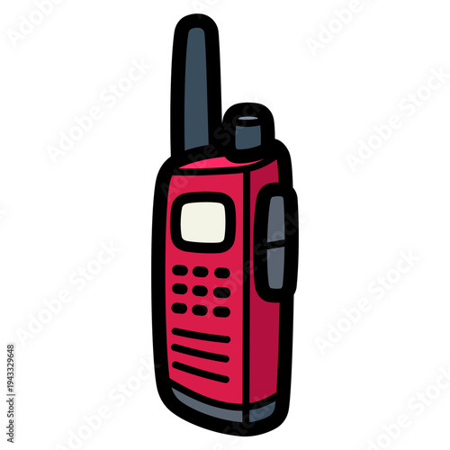 walkie talkie illustration