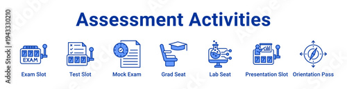 Assessment Activities Icon Banner and Collection