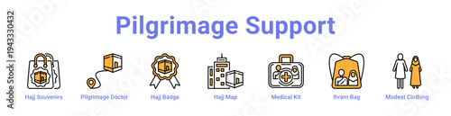 Pilgrimage Support Icon Banner and Collection