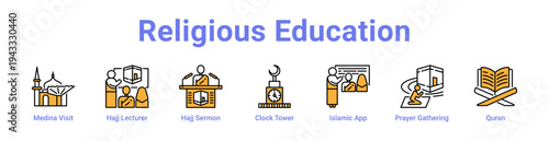 Religious Education Icon Banner and Collection