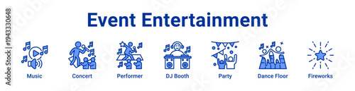 -Event Entertainment Icon Banner and Collection
