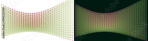 Quadro su tela PNG image of Abstract visualization of a dynamically deforming hyperbola structu