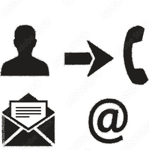 Contact information icons