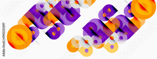 Colorful text spells ORSF. Bold shapes overlap, creating vibrant visual effect. Orange, purple hues dominate design. Modern, playful aesthetic.