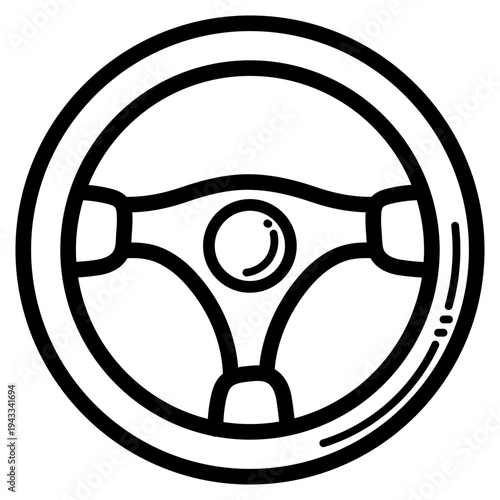 steering wheel illustration