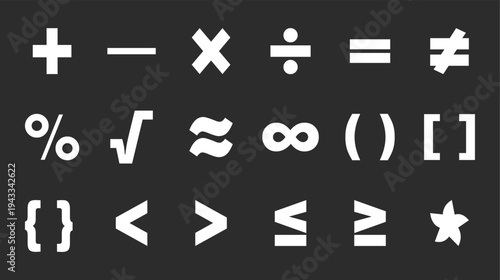 Mathematical symbols