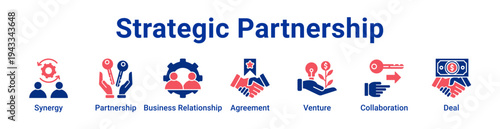Strategic Partnership Icon Banner