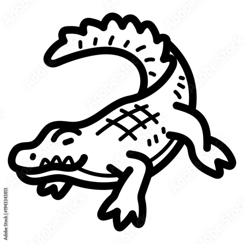 crocodile illustration