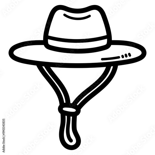 explorer hat illustration